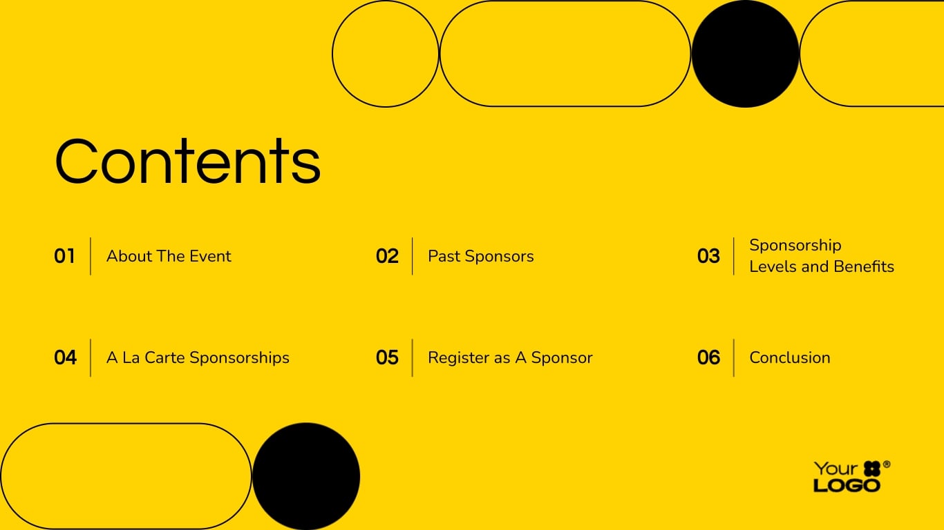 Interactive Event Sponsorship Presentation Template | Visme