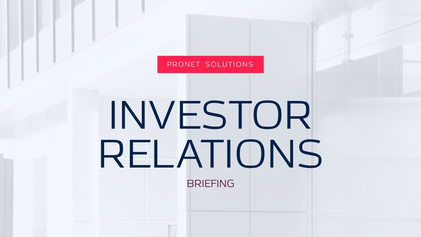 Investor Relations Briefing Template