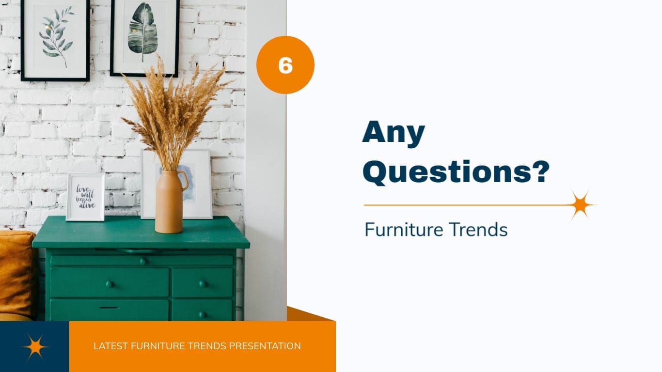 Latest Furniture Trends Presentation Template - Slide 13 Latest Furniture Trends Presentation Template - Slide 13