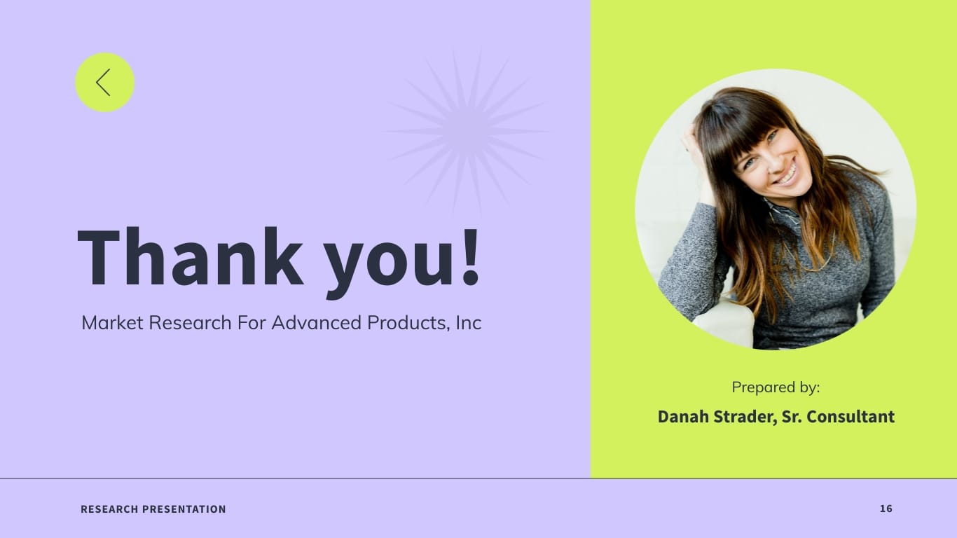 Market Research Presentation Template - Slide 16 Market Research Presentation Template - Slide 16