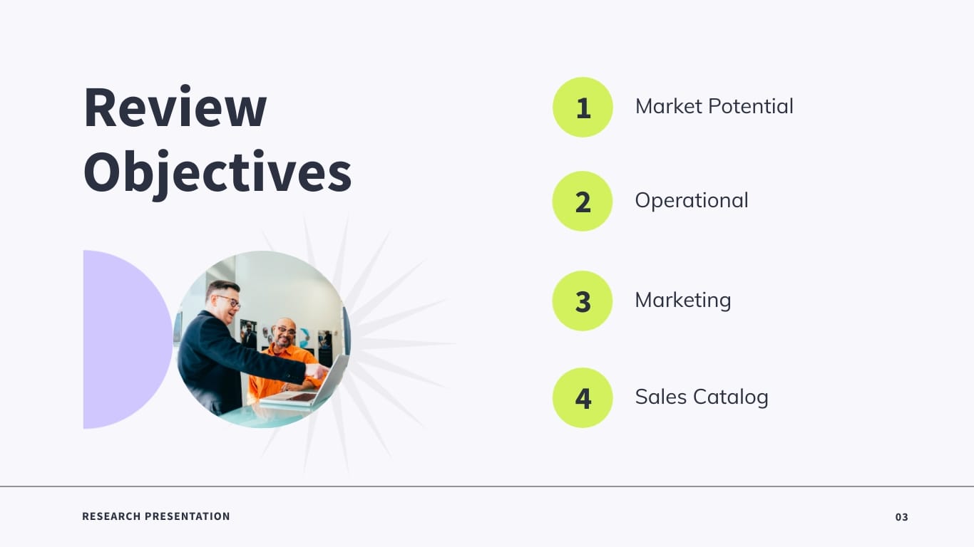 Market Research Presentation Template - Slide 3 Market Research Presentation Template - Slide 3