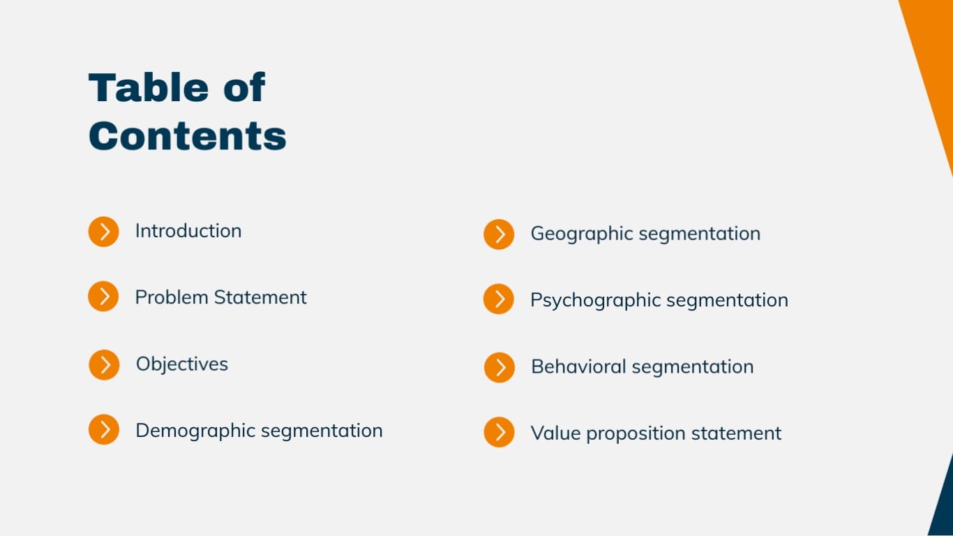 Market Segmentation Presentation Modern Template - Slide 2 Market Segmentation Presentation Modern Template - Slide 2