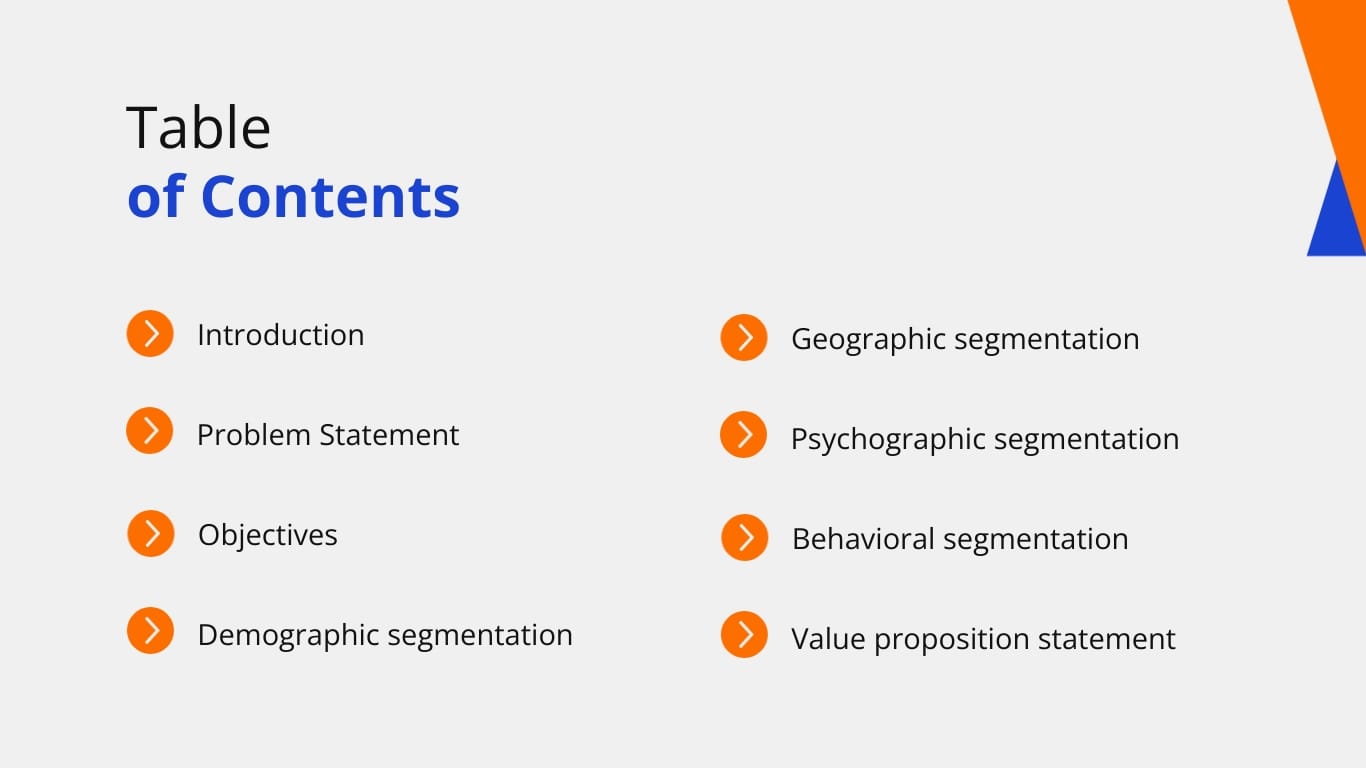 Market Segmentation Presentation Template - Slide 2 Market Segmentation Presentation Template - Slide 2