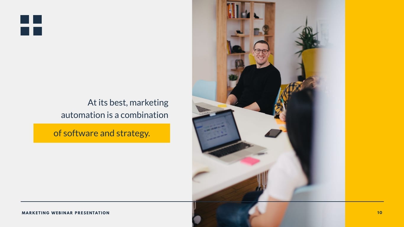 Marketing Campaign Webinar Presentation Template - Slide 10 Marketing Campaign Webinar Presentation Template - Slide 10