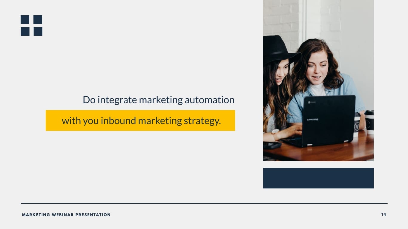 Marketing Campaign Webinar Presentation Template - Slide 14 Marketing Campaign Webinar Presentation Template - Slide 14