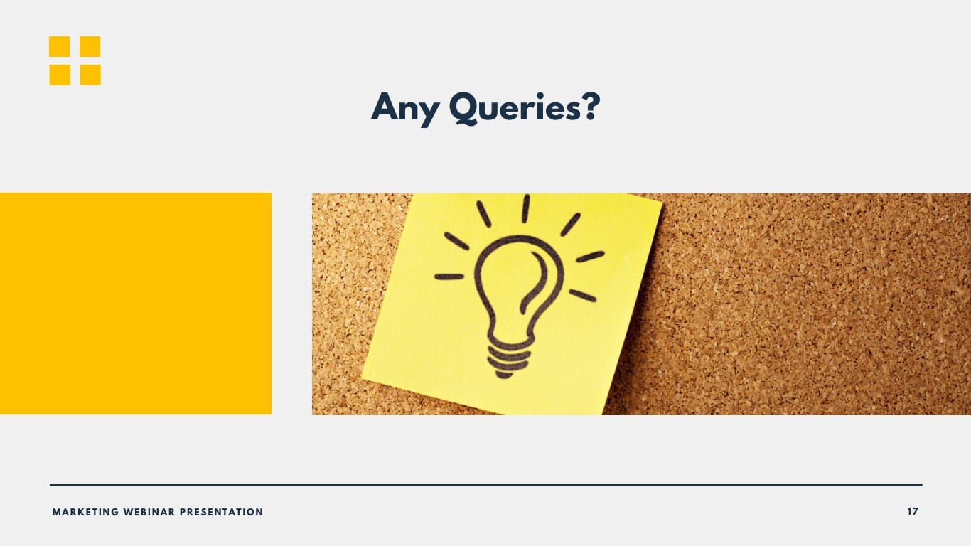 Marketing Campaign Webinar Presentation Template - Slide 17 Marketing Campaign Webinar Presentation Template - Slide 17