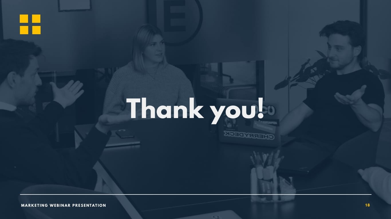 Marketing Campaign Webinar Presentation Template - Slide 18 Marketing Campaign Webinar Presentation Template - Slide 18