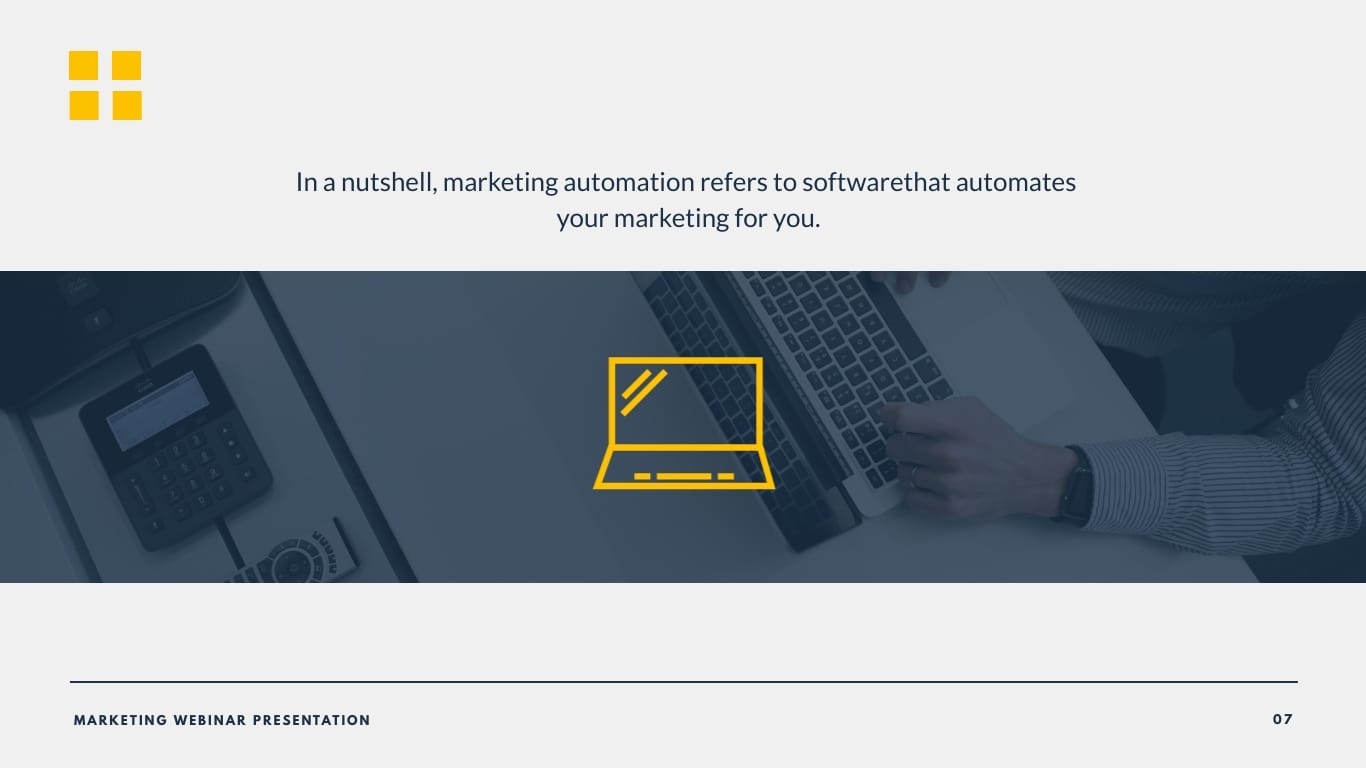 Marketing Campaign Webinar Presentation Template - Slide 7 Marketing Campaign Webinar Presentation Template - Slide 7