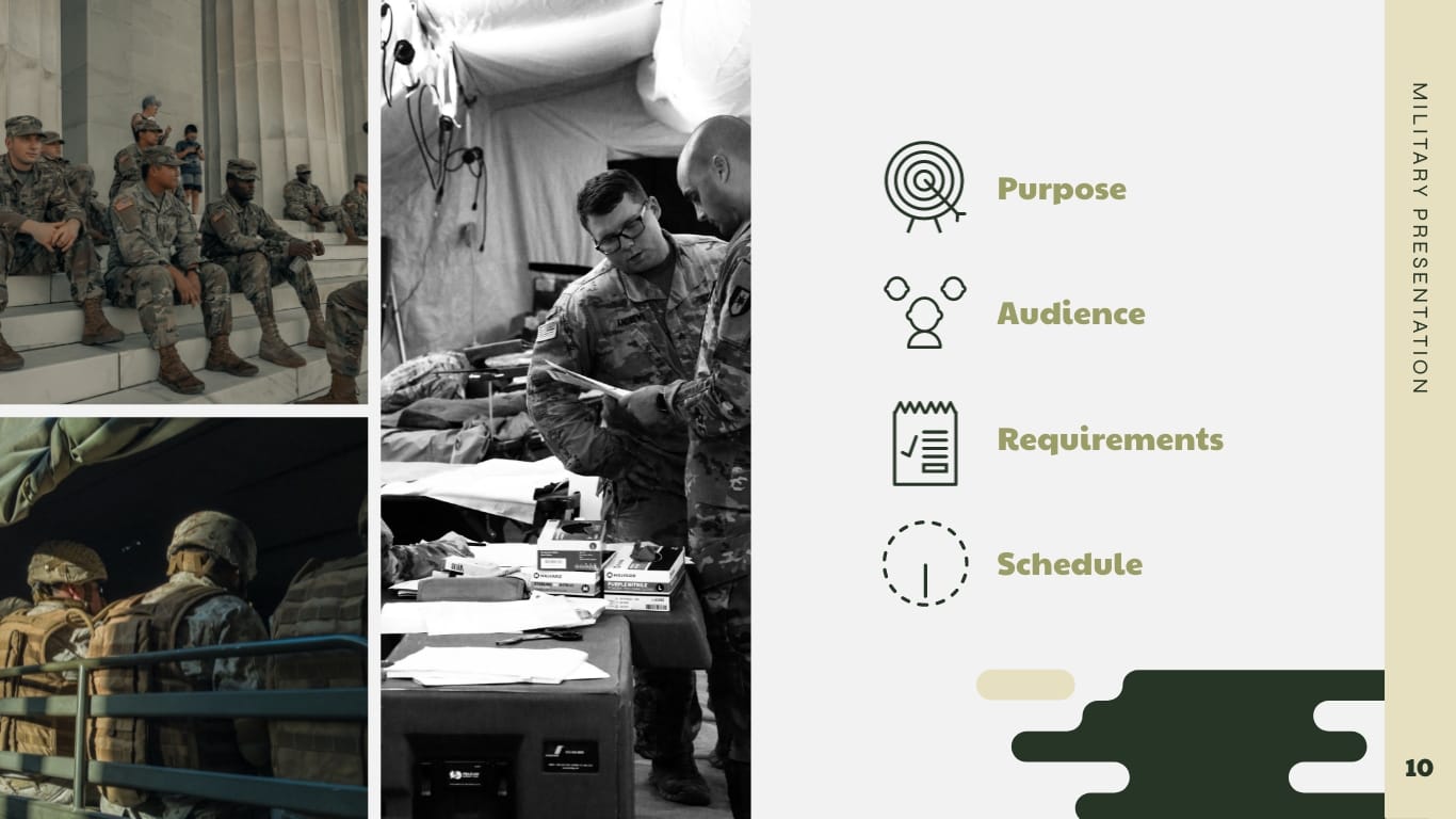 Military Presentation Template - Slide 10 Military Presentation Template - Slide 10