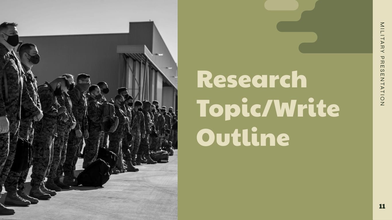 Military Presentation Template - Slide 11 Military Presentation Template - Slide 11