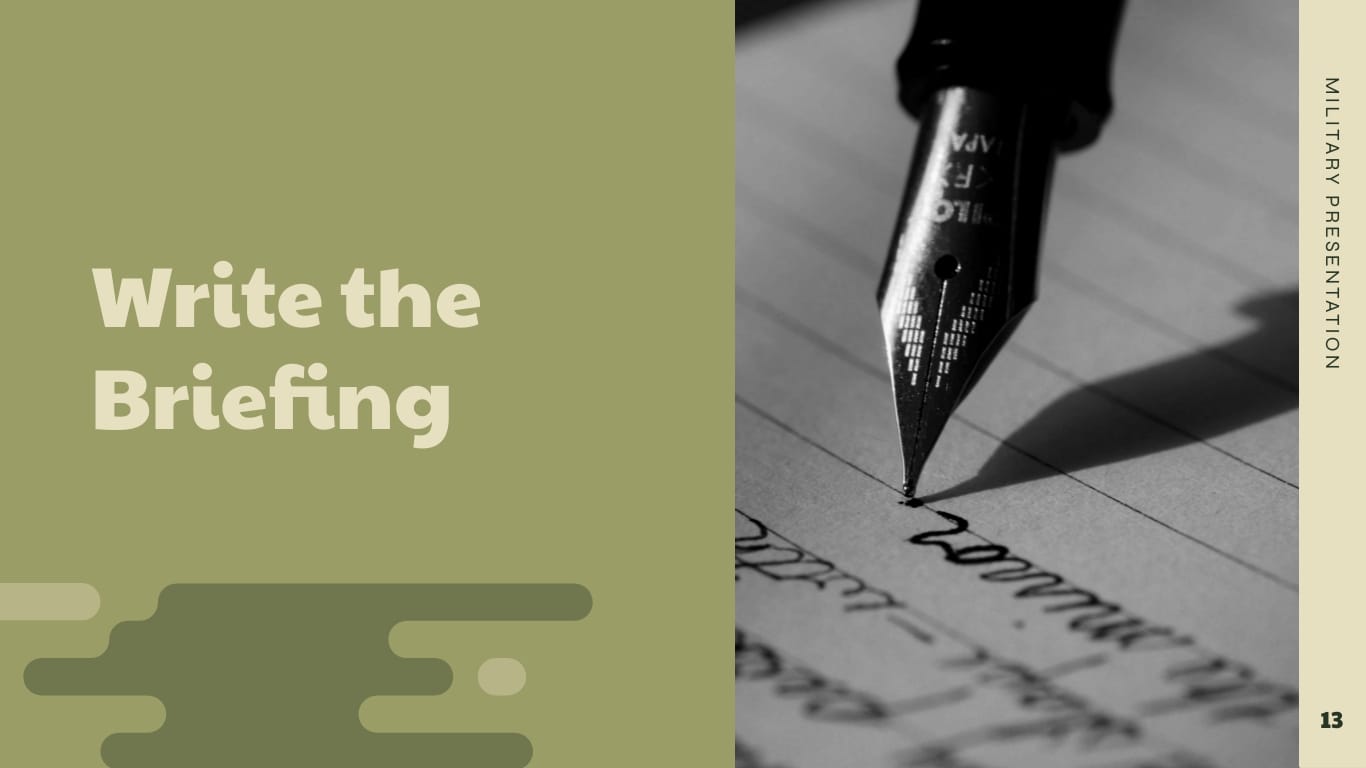 Military Presentation Template - Slide 13 Military Presentation Template - Slide 13