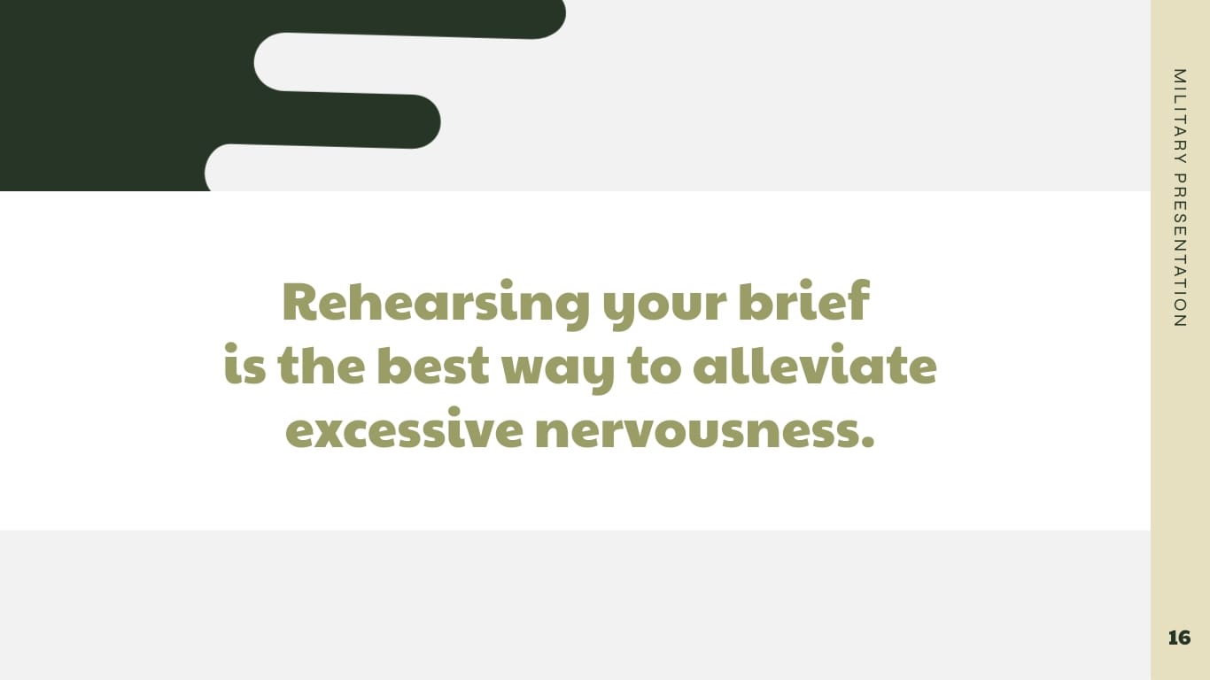 Military Presentation Template - Slide 16 Military Presentation Template - Slide 16