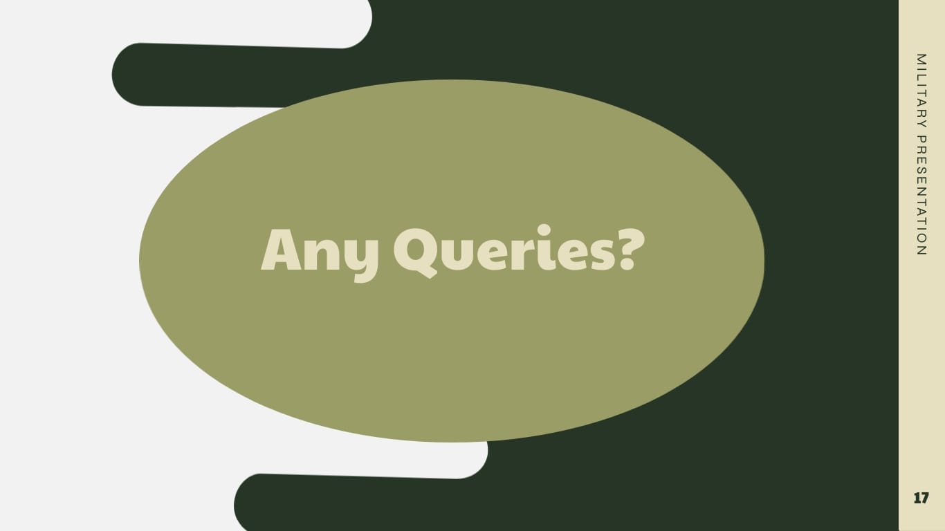 Military Presentation Template - Slide 17 Military Presentation Template - Slide 17