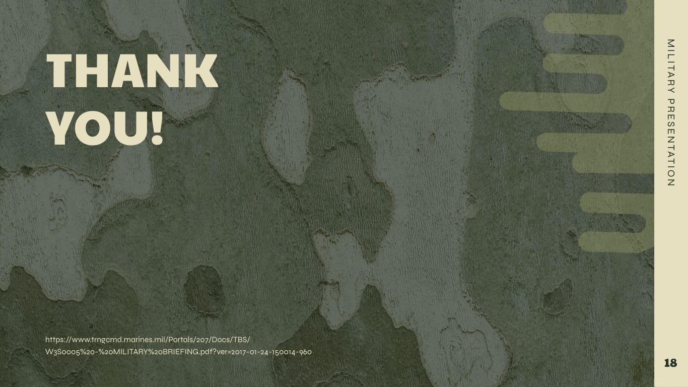 Military Presentation Template - Slide 18 Military Presentation Template - Slide 18