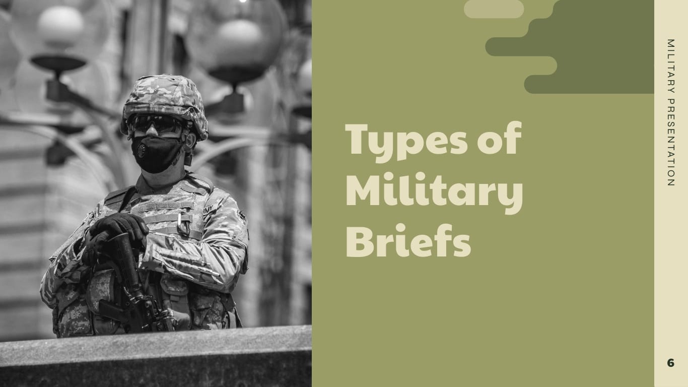 Military Presentation Template - Slide 6 Military Presentation Template - Slide 6