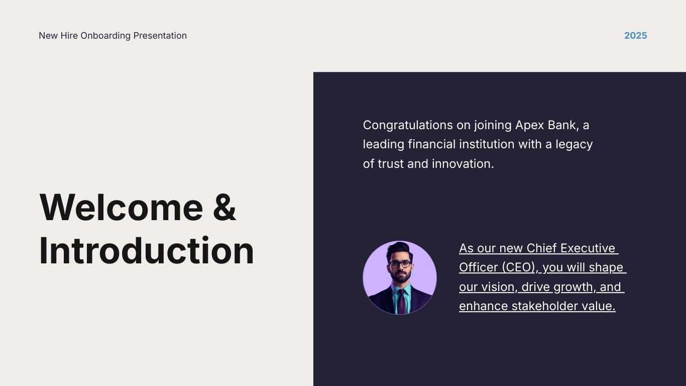 New Hire Onboarding Presentation Template - Slide 3 New Hire Onboarding Presentation Template - Slide 3