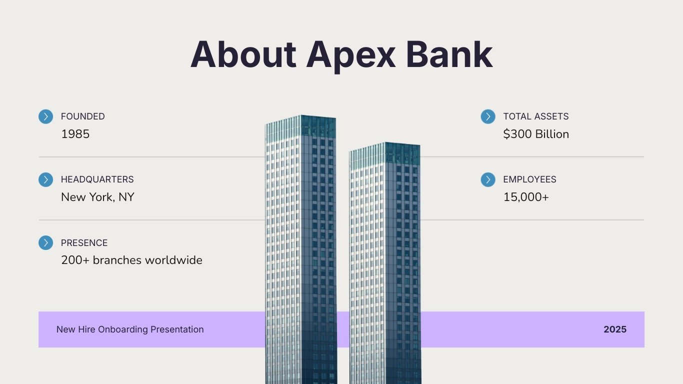 New Hire Onboarding Presentation Template - Slide 4 New Hire Onboarding Presentation Template - Slide 4