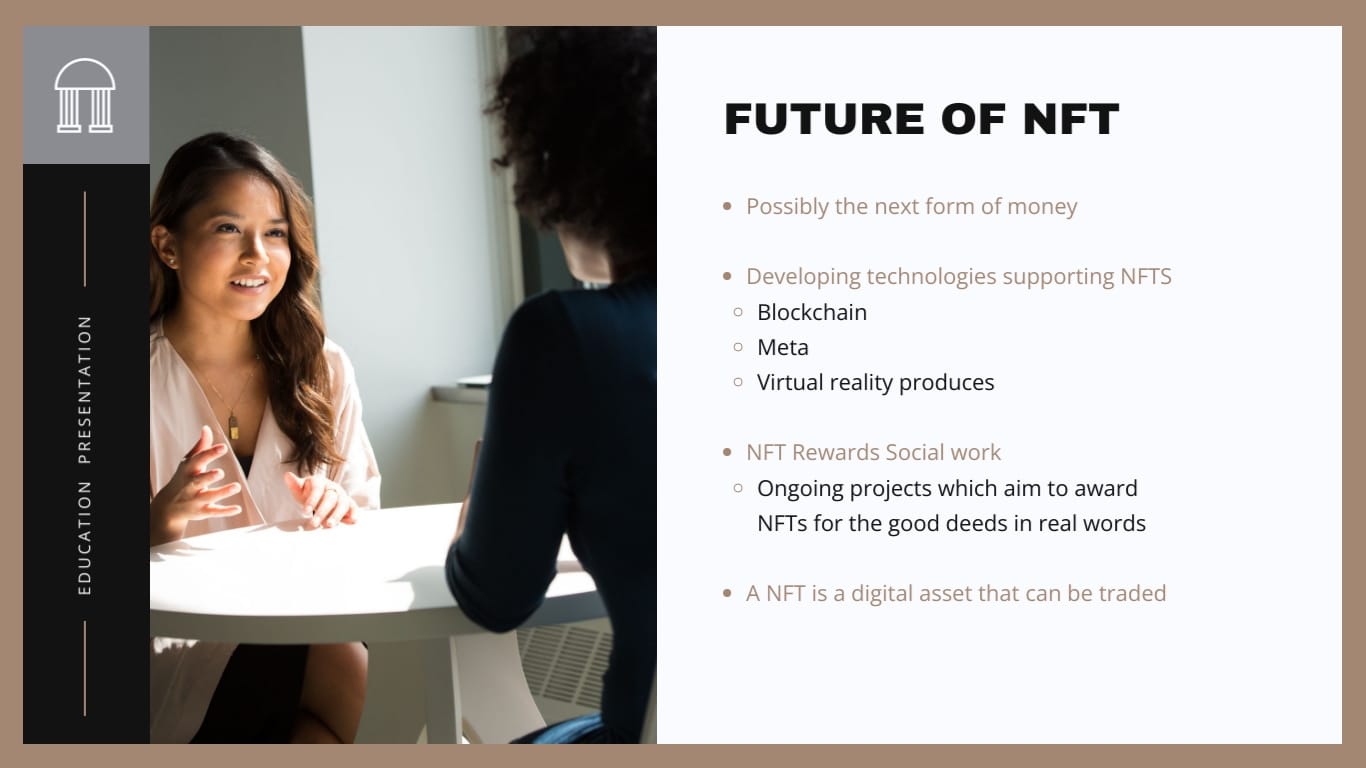 Non Fungible Tokens NFT Presentation Template - Slide 14 Non Fungible Tokens NFT Presentation Template - Slide 14