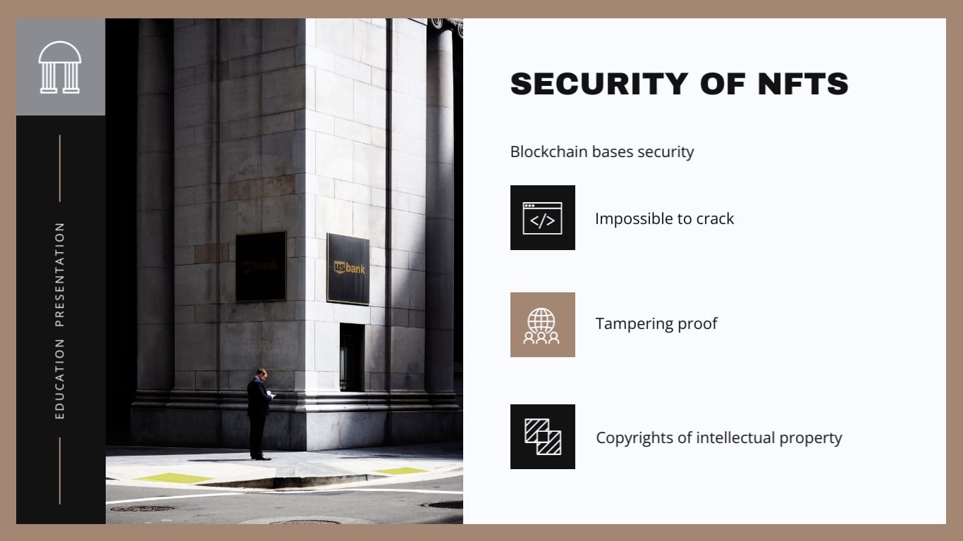 Non Fungible Tokens NFT Presentation Template - Slide 5 Non Fungible Tokens NFT Presentation Template - Slide 5