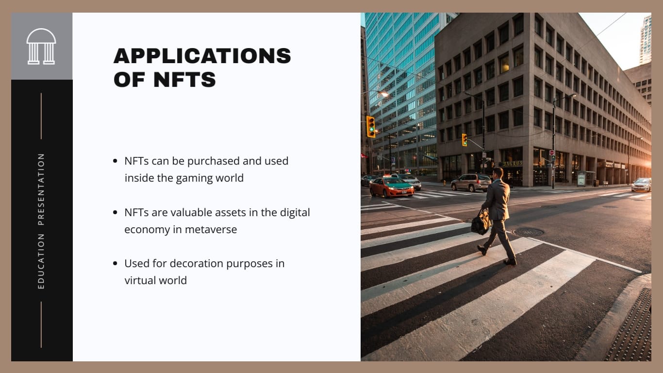 Non Fungible Tokens NFT Presentation Template - Slide 6 Non Fungible Tokens NFT Presentation Template - Slide 6