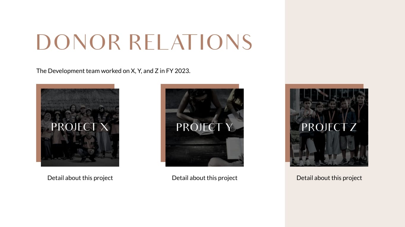 Nonprofit Stakeholder Presentation Template - Slide 5 Nonprofit Stakeholder Presentation Template - Slide 5