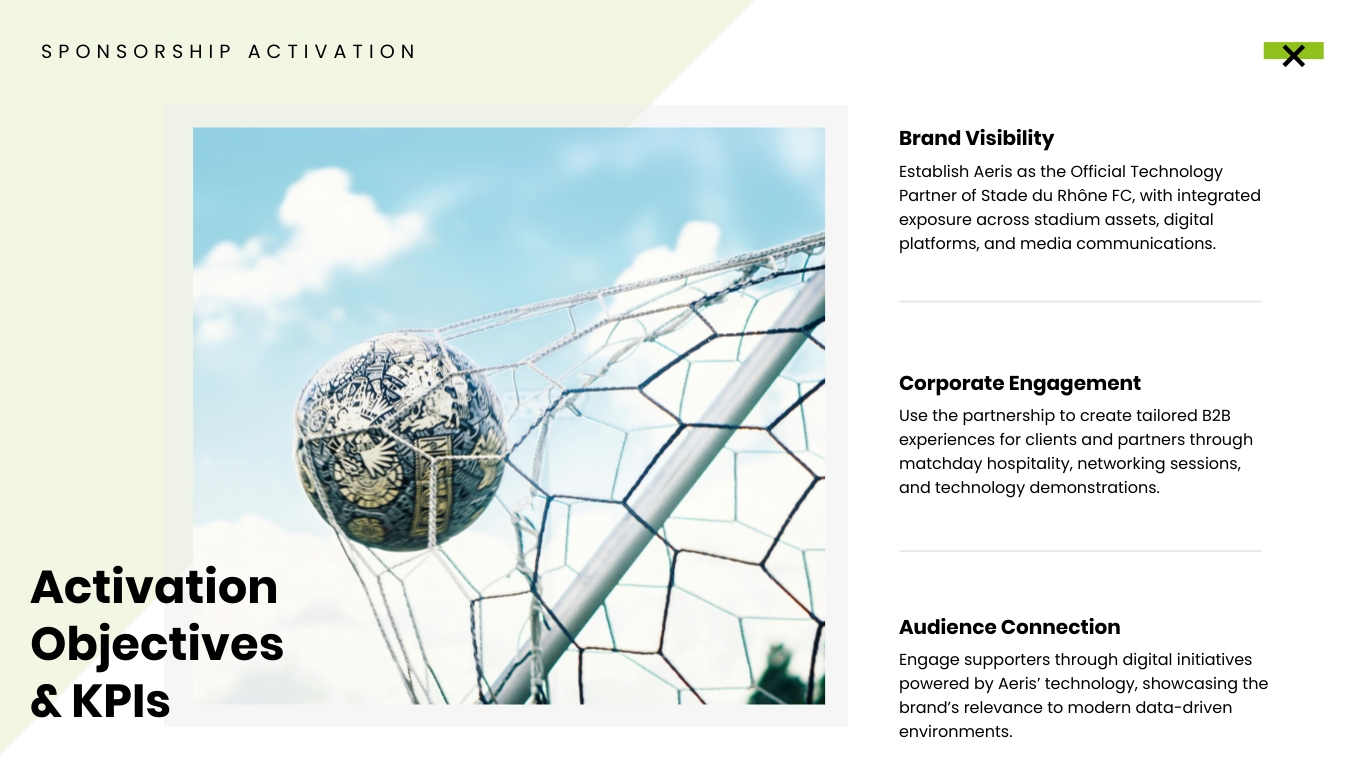 Partner Activation Deck Sports Sponsorship Presentation Template | Visme