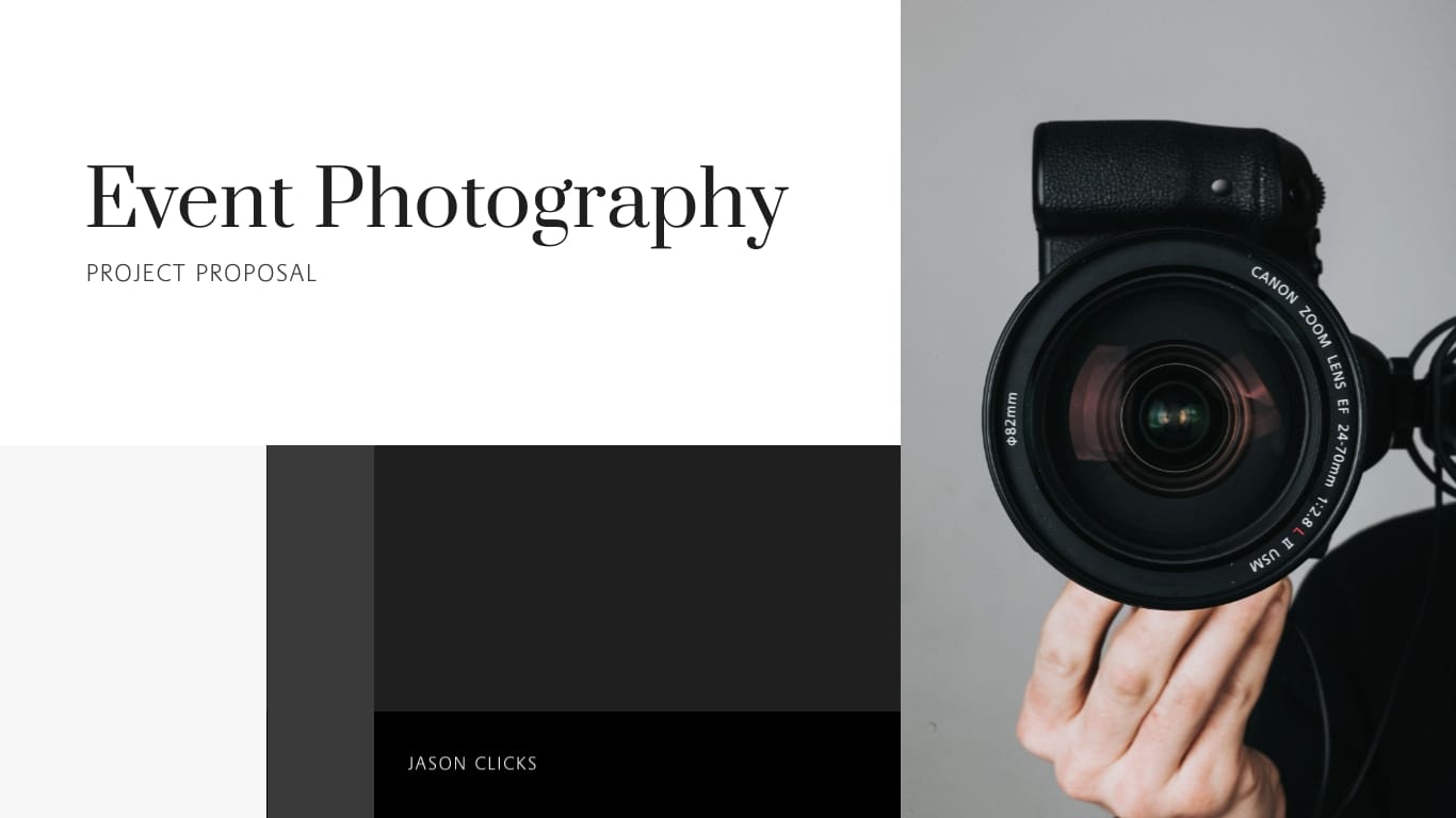 Photography Proposal Presentation Template