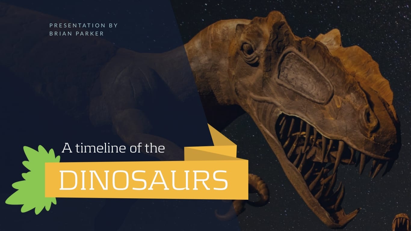 Prehistoric Timeline of Dinosaurs - Presentation Template