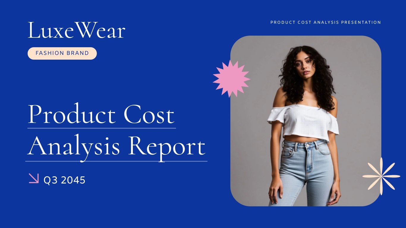 Product Cost Analysis Presentation Template