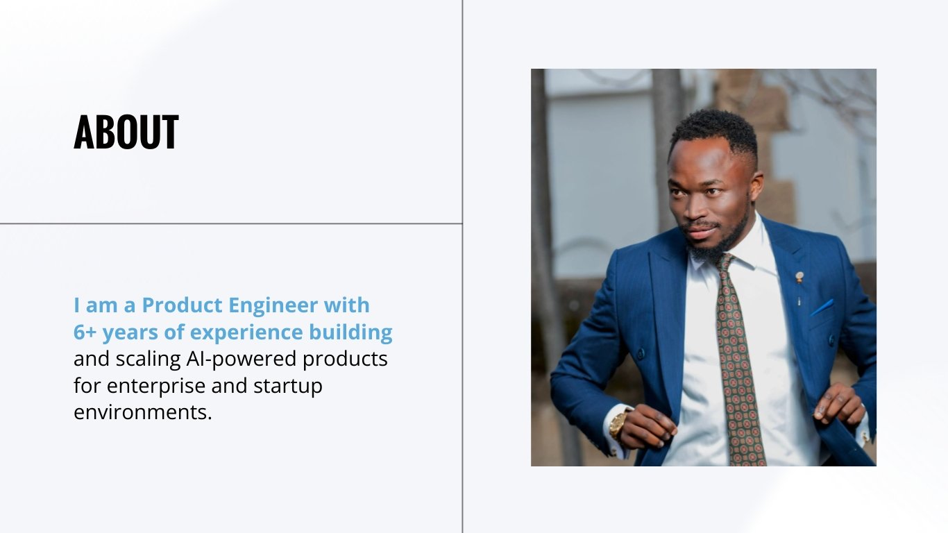 Product Development Portfolio Presentation Template - Slide 3 Product Development Portfolio Presentation Template - Slide 3