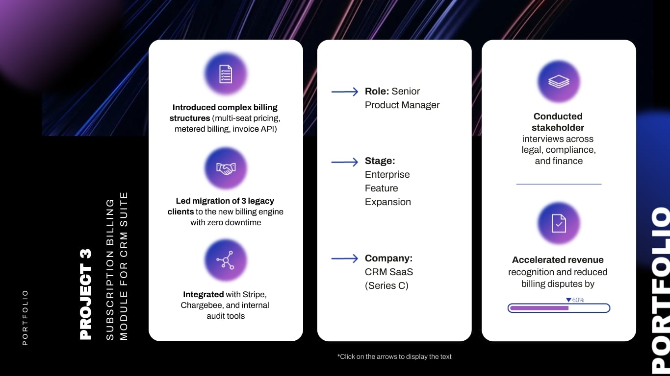 Product Manager Portfolio Showcase Presentation Template | Visme
