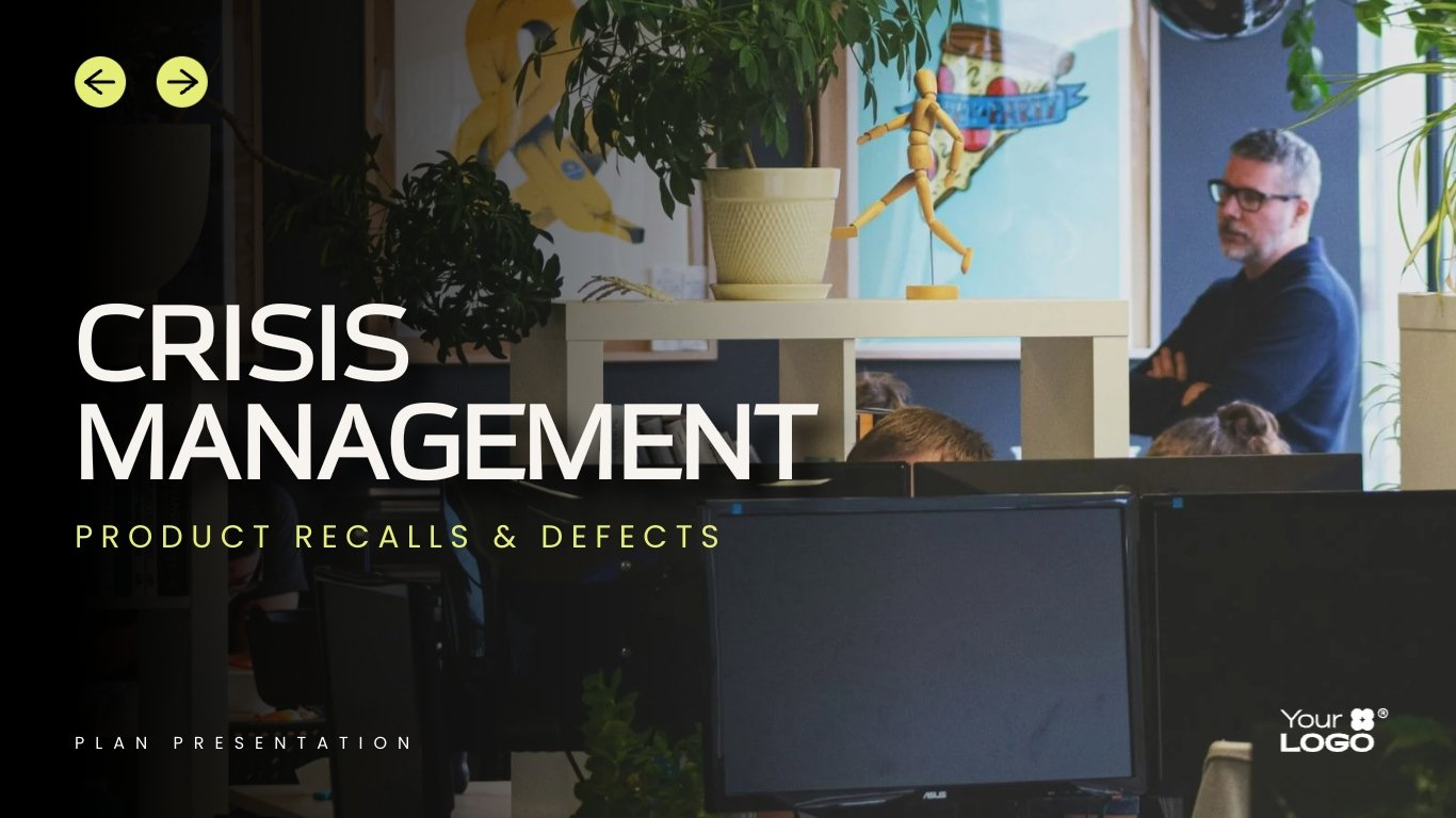 Product Recalls and Defects Crisis Management Plan Presentation Template