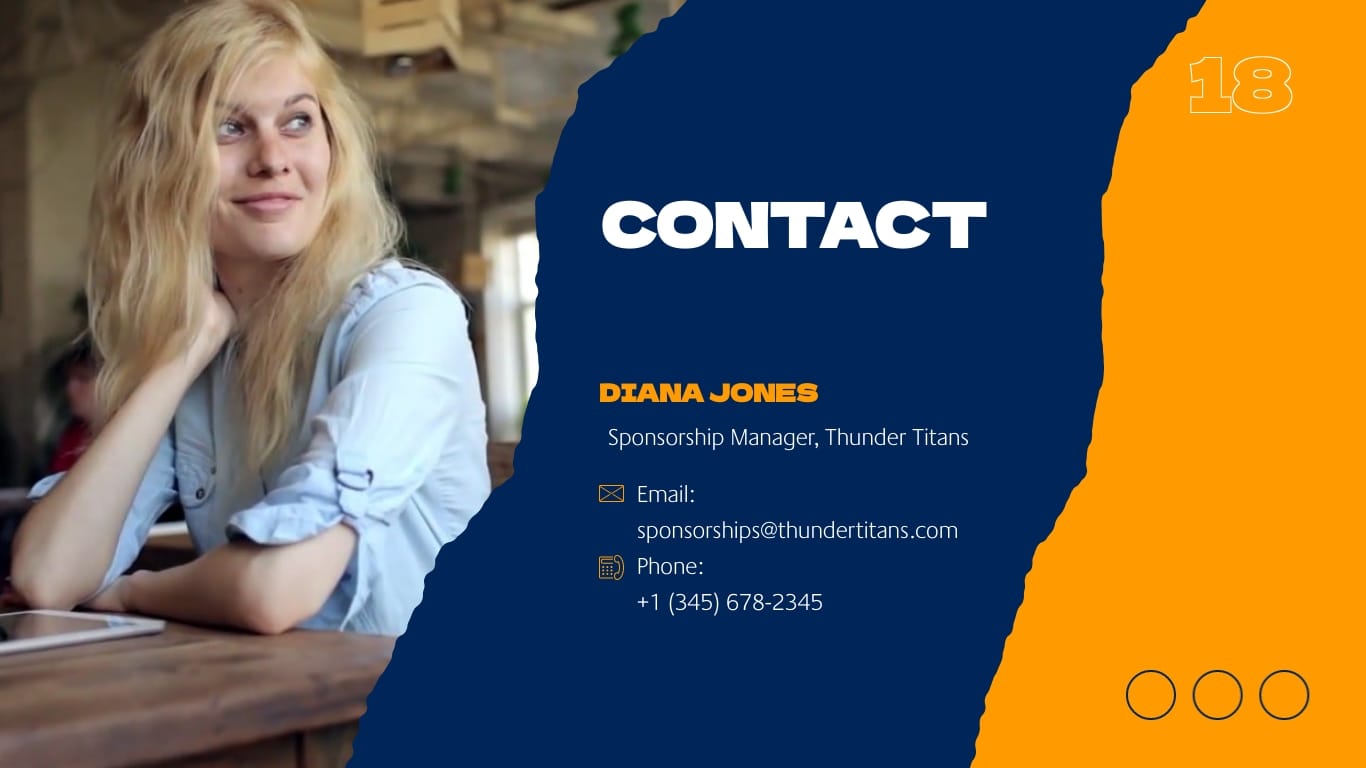 Professional Sports Presentation Template - Slide 18 Professional Sports Presentation Template - Slide 18