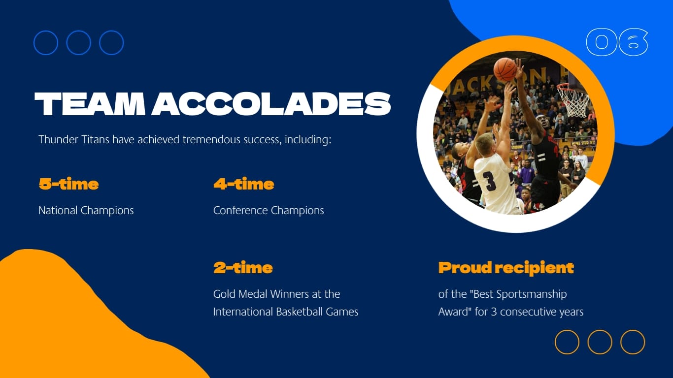 Professional Sports Presentation Template - Slide 6 Professional Sports Presentation Template - Slide 6