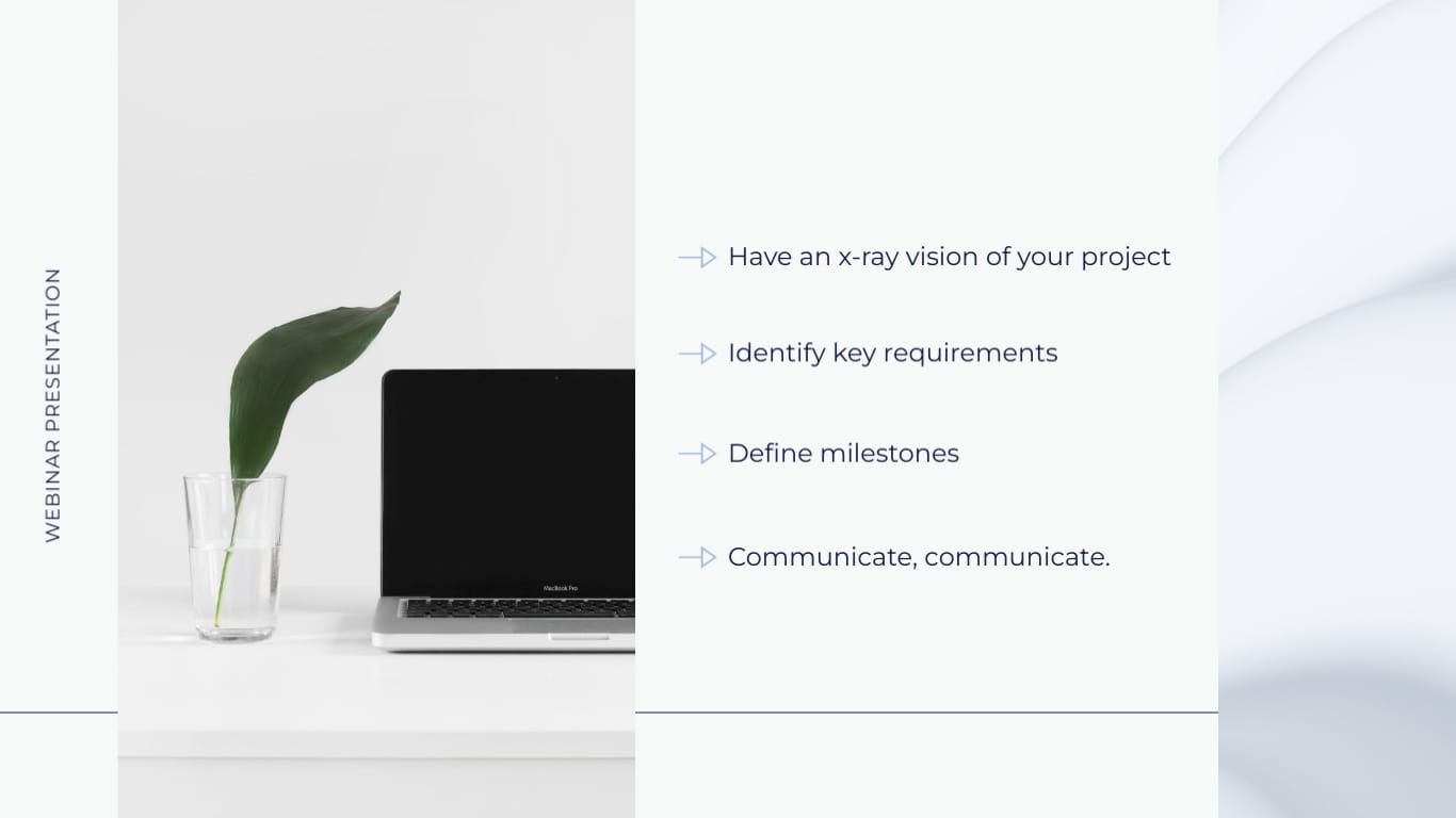 Project Management Webinar Presentation Template - Slide 15 Project Management Webinar Presentation Template - Slide 15