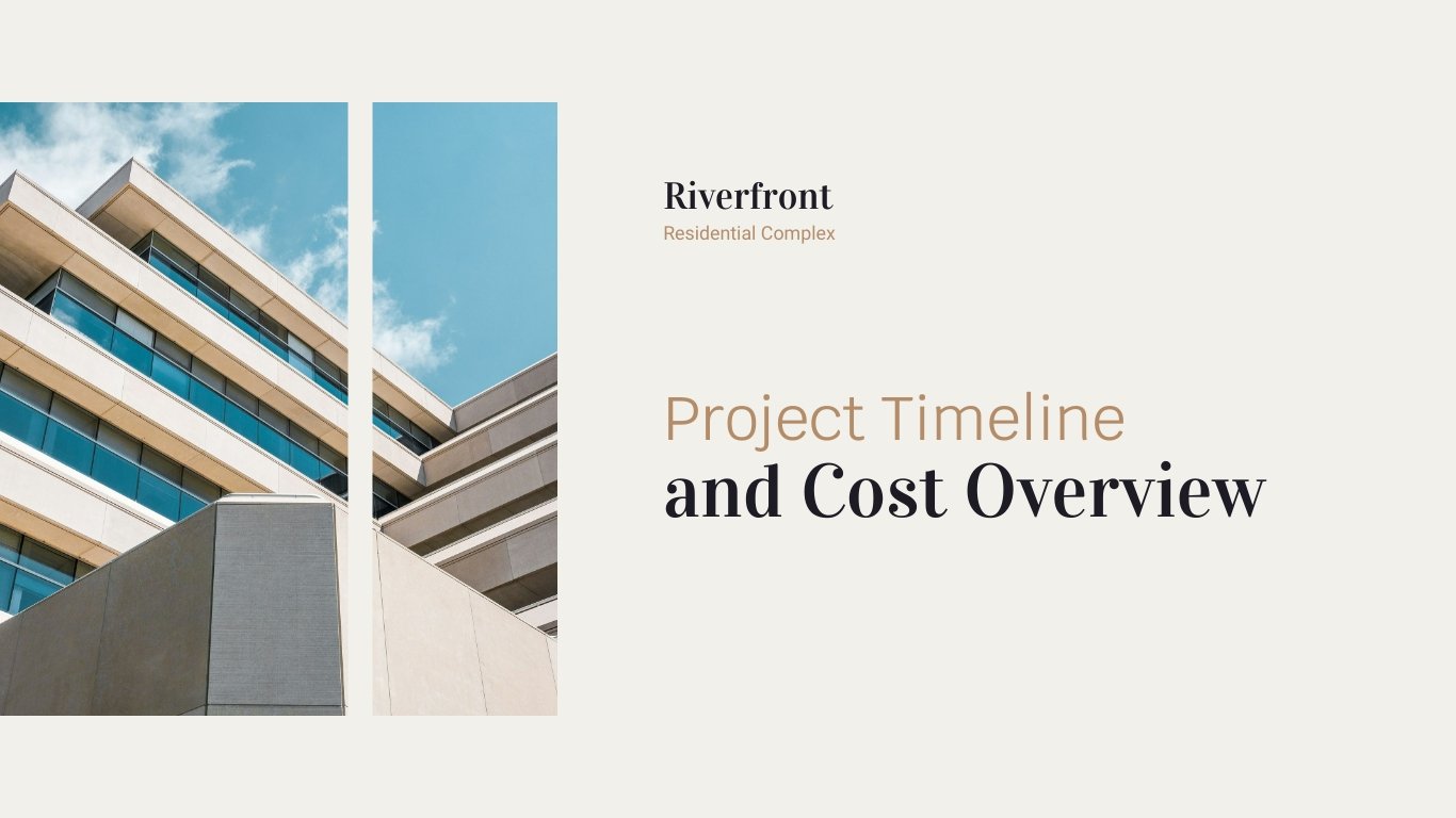 Project Timeline and Cost Presentation Template