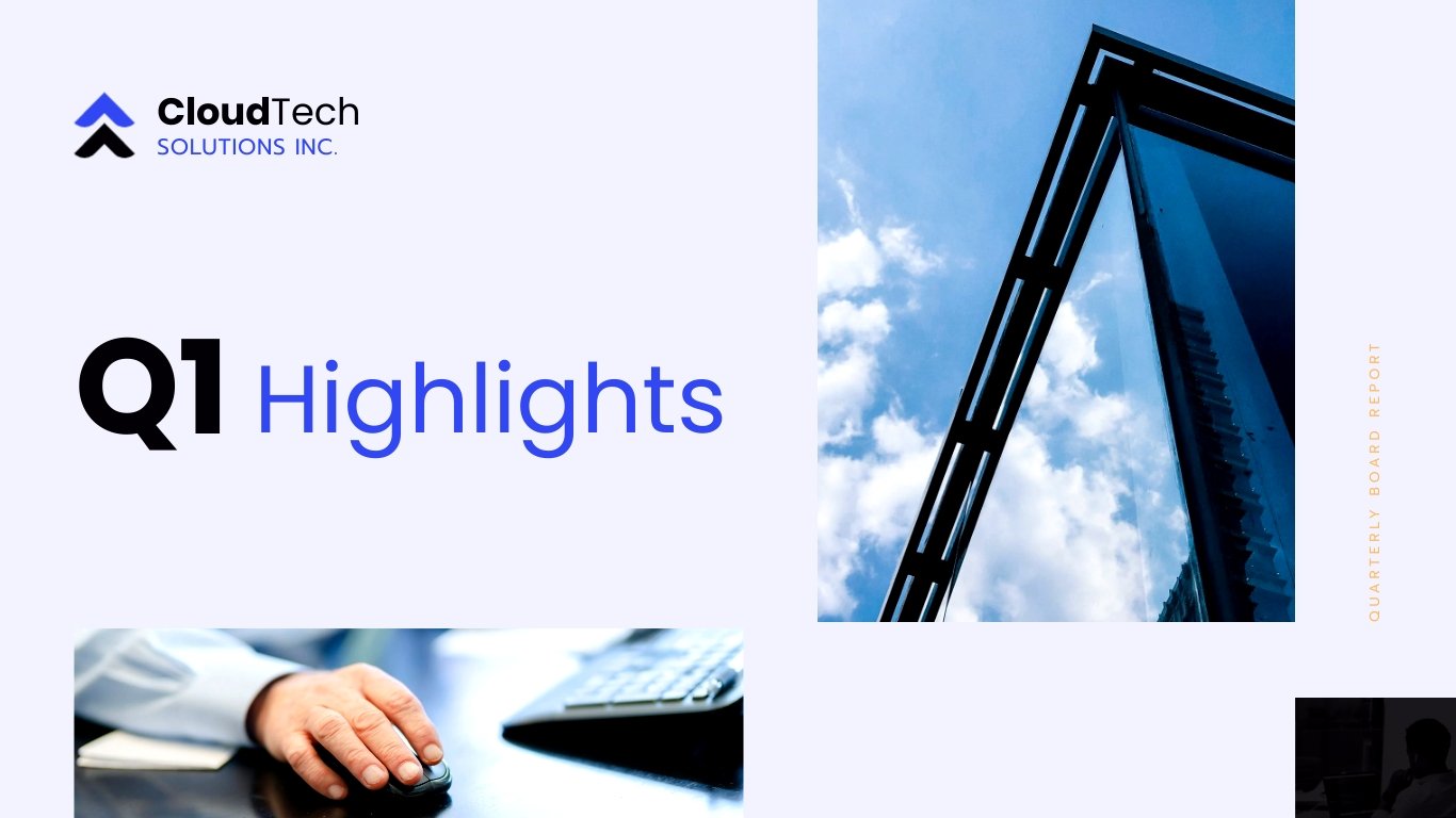Quarterly Board Report Presentation Template