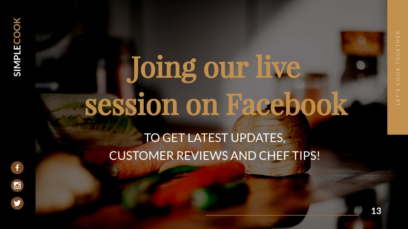 Quick Recipes Product Presentation Template - Slide 13 Quick Recipes Product Presentation Template - Slide 13