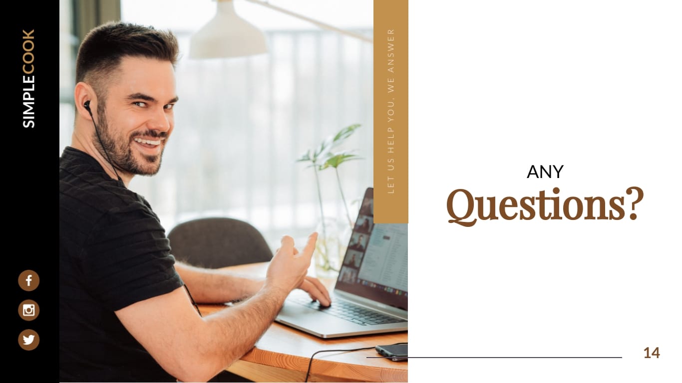 Quick Recipes Product Presentation Template - Slide 14 Quick Recipes Product Presentation Template - Slide 14