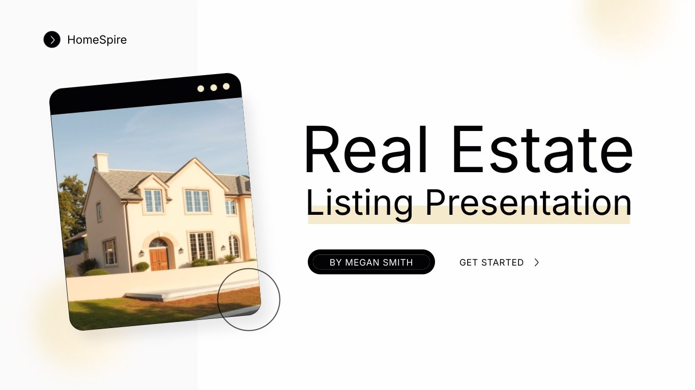 Real Estate Listing Presentation Template