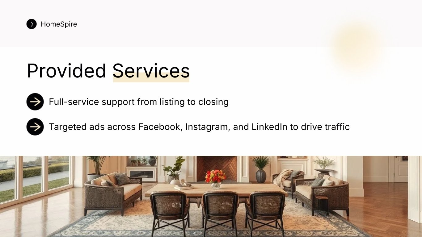 Real Estate Listing Presentation Template - Slide 11 Real Estate Listing Presentation Template - Slide 11