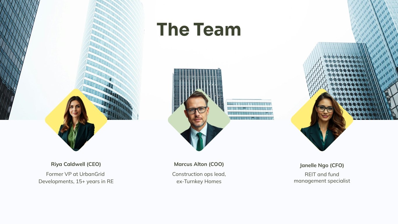 Real Estate Pitch Deck Template - Slide 12 Real Estate Pitch Deck Template - Slide 12