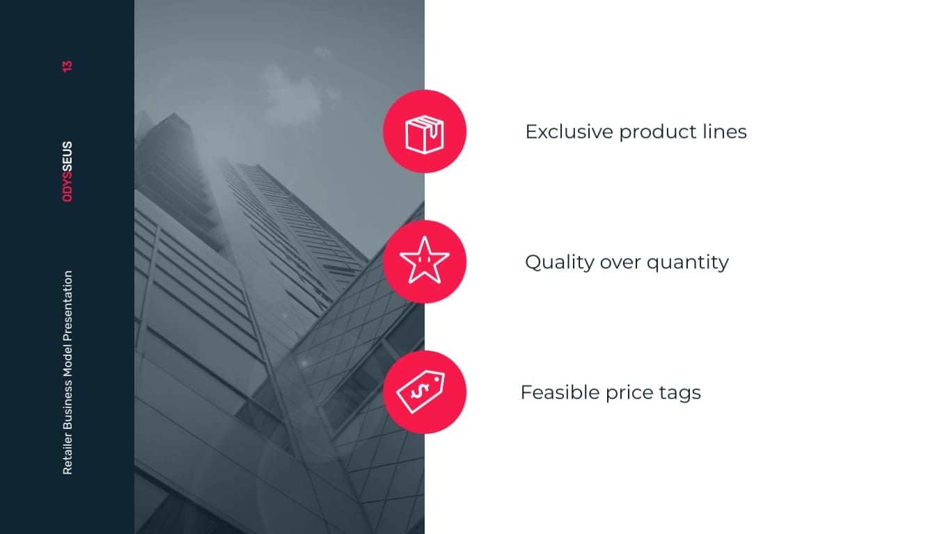 Retailer Business Model Presentation Template - Slide 13 Retailer Business Model Presentation Template - Slide 13