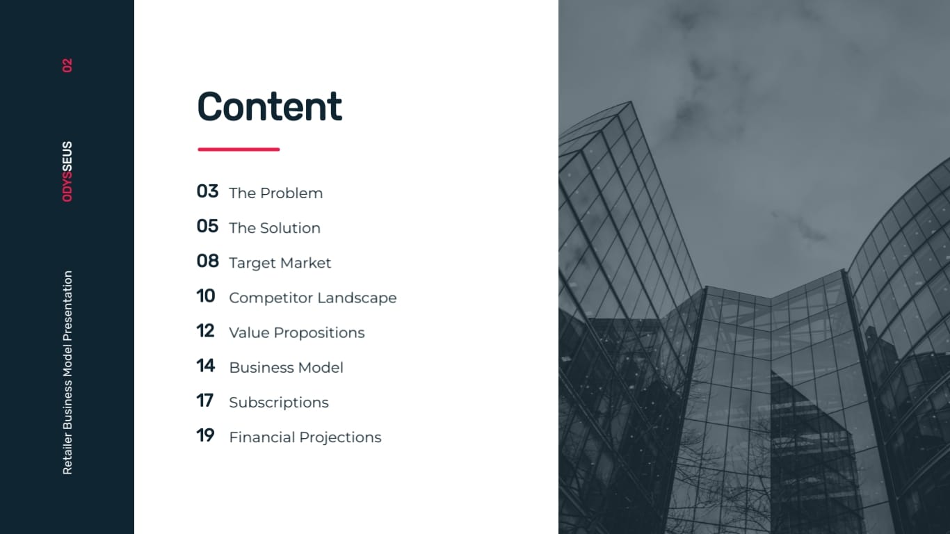 Retailer Business Model Presentation Template - Slide 2 Retailer Business Model Presentation Template - Slide 2