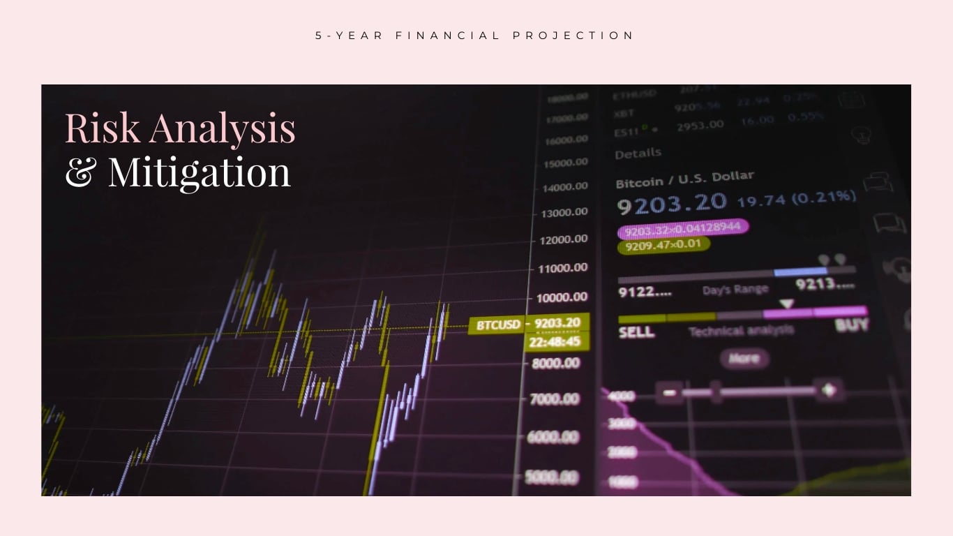 SaaS Financial Projections Report Presentation Template | Visme