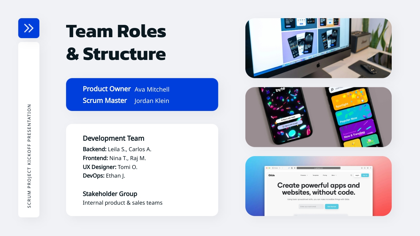 Scrum Project Kickoff Presentation Template | Visme