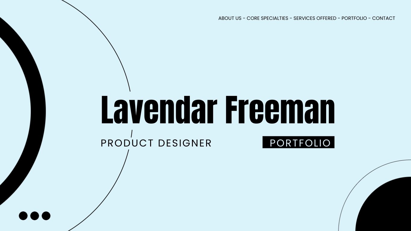 Senior Product Designer Portfolio Presentation Template