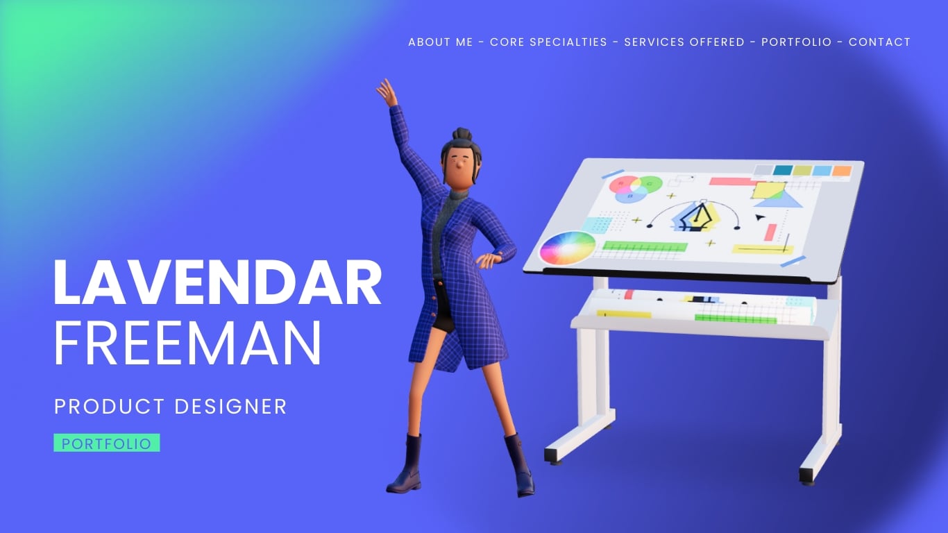 Senior Product Designer Portfolio Showcase Presentation Template