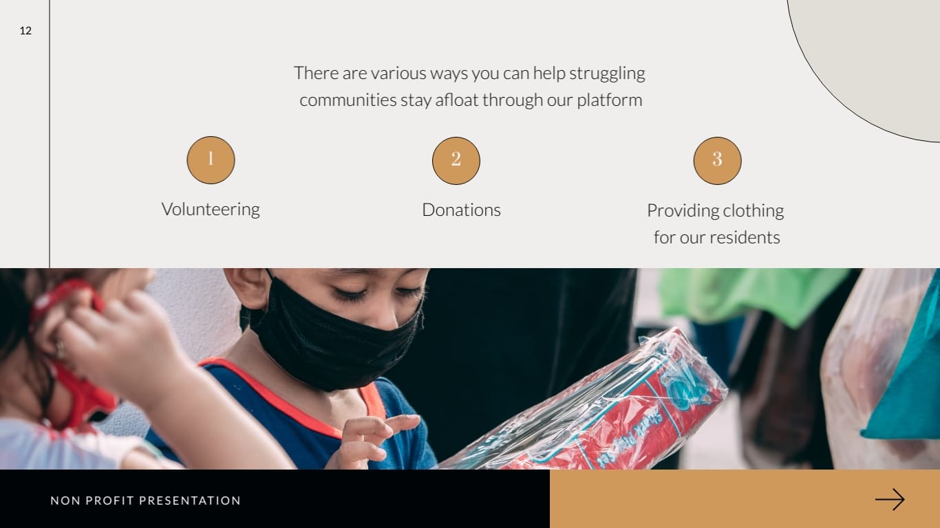 Shelter Homes Non Profit Presentation Template - Slide 12 Shelter Homes Non Profit Presentation Template - Slide 12
