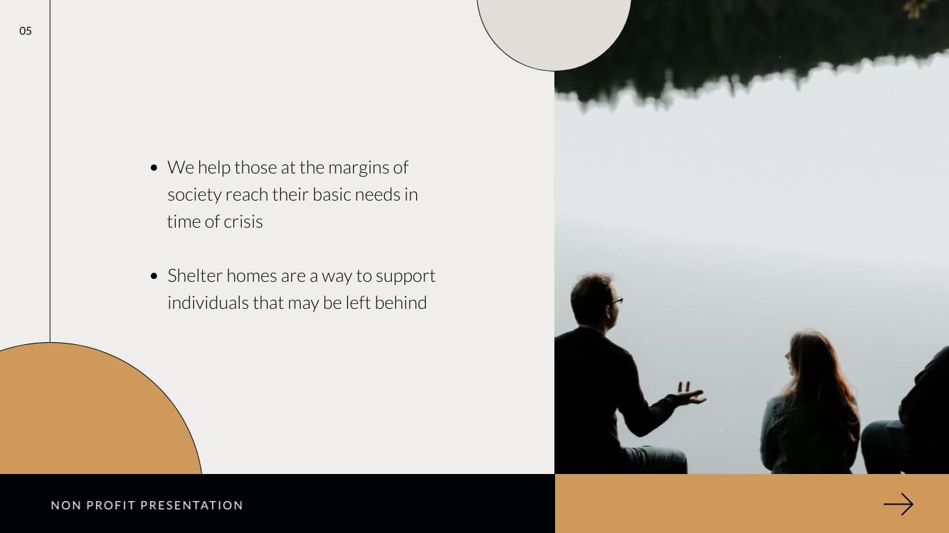 Shelter Homes Non Profit Presentation Template - Slide 5 Shelter Homes Non Profit Presentation Template - Slide 5